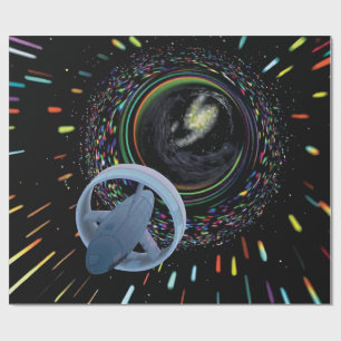 Papel De Presente Conceito do artista Espaçonave Alcubierre Drive de