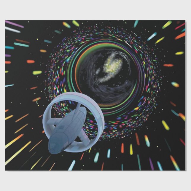 Papel De Presente Conceito do artista Espaçonave Alcubierre Drive de (Aberto)