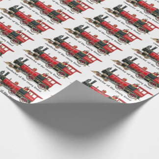 Papel De Presente Condutor Do Trem Louco