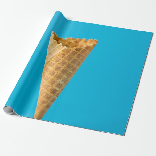 Papel De Presente cone sorvete (Desenrolado)