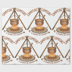 Papel De Presente Conforto da Fogueira Cozinha de Camping ao Ar Livr