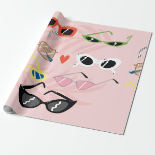 Papel De Presente Conjunto de óculos escuros de tendências em esti