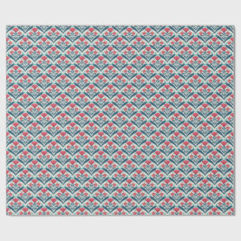 Papel De Presente Conjunto Floral Còsmica
