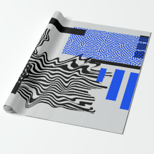 Papel De Presente Conjunto Universal de Formas Geométricas Modernas.
