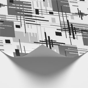 Papel De Presente Cons revestidos de formas geométricas Abstrato mo