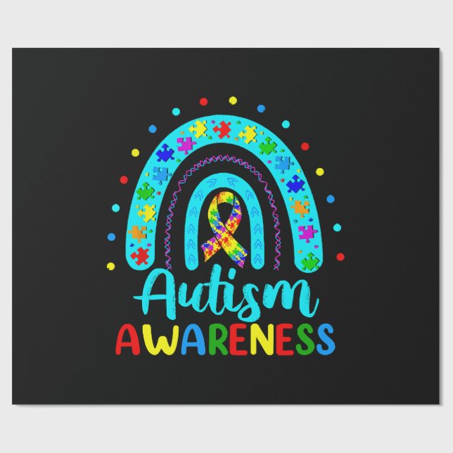 Papel De Presente Consciencialização do Autismo (Aberto)