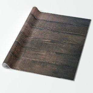 Papel De Presente Conselhos de madeira castanha