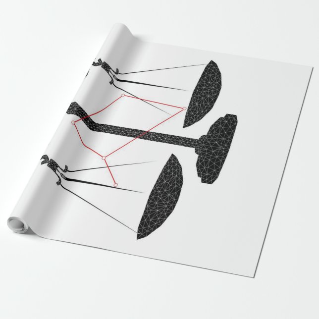 Papel De Presente constelação das estrelas da Libra | Presente de an (Desenrolado)