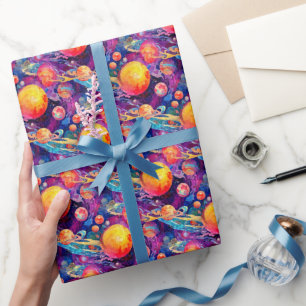Papel De Presente Constelação de Wondrous