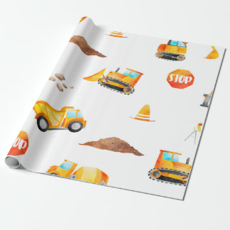 Papel De Presente Construção em branco