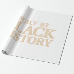 Papel De Presente Construído por Black History African American Blac