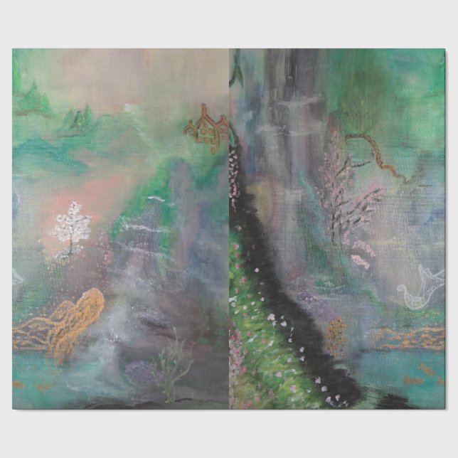 Papel De Presente Conto de fadas decorativo do papel de envolvimento (Barra)