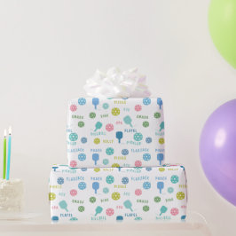 Papel De Presente Conversação Engraçada de Pickleball