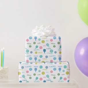 Papel De Presente Conversação Engraçada de Pickleball