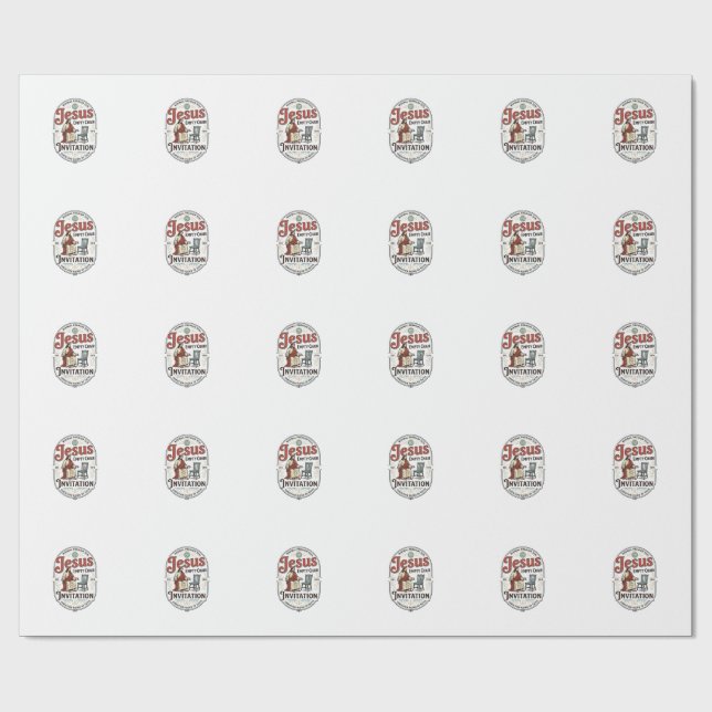 Papel De Presente Convite de Cadeira Vazia de Jesus Convite de Cadei (Aberto)