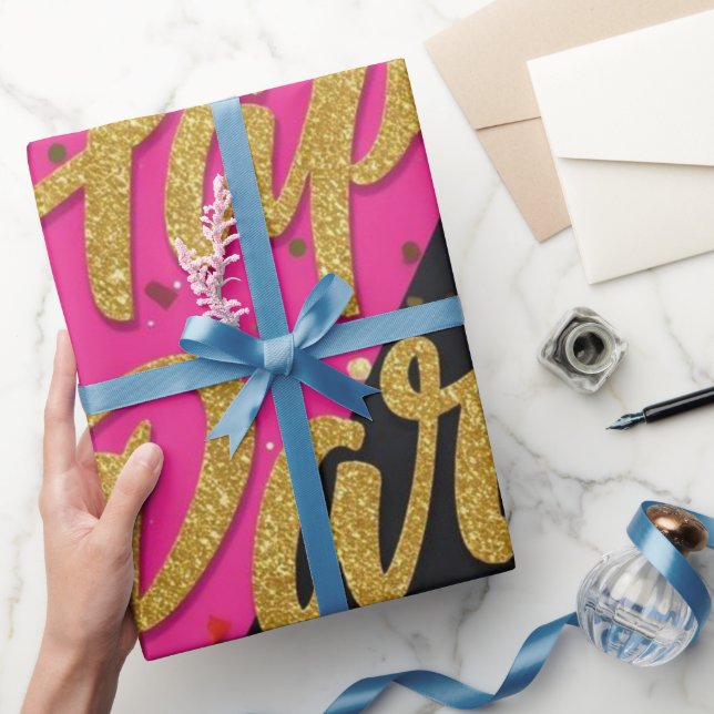 Papel De Presente Convite de Confetes para Despedida de Solteira Últ (Presentear)