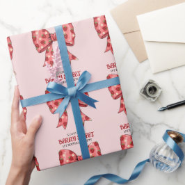 Papel De Presente Convite de festas Berry Sweet