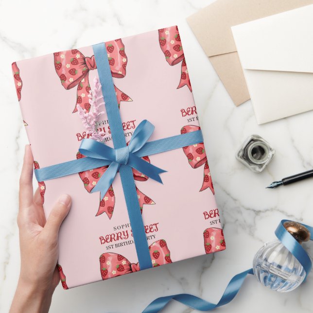 Papel De Presente Convite de festas Berry Sweet (Presentear)