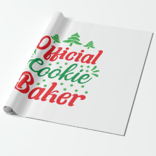 Papel De Presente Cookie Oficial do Xmas Art Baker