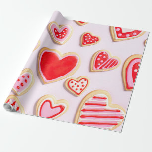 Papel De Presente Cookies de dia de os namorados