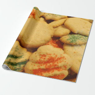 Papel De Presente Cookies de Natal com Prensas de Açúcar