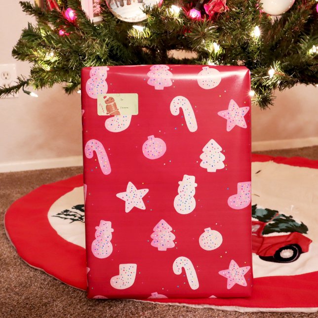 Papel De Presente Cookies Red de Natal (Criador carregado)