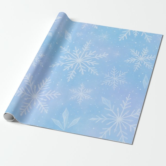 Papel De Presente cool icy frozen wrapping paper (Desenrolado)