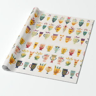 Papel De Presente Copas de café