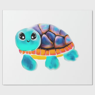 Papel De Presente Cópia de pintura em encaústica de tartaruga