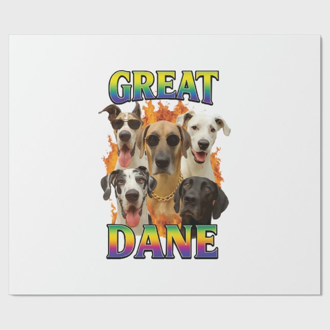 Papel De Presente Cópia do Great Dane (Aberto)