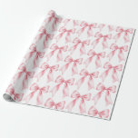 Papel De Presente Coqueta Cor de Água Rosa Arco Trendy Feminine Girl<br><div class="desc">Arco de Coquetes Cor-de-Água Rosa Trendy Feminine Girly Wrappaper</div>