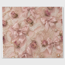 Papel De Presente Coquette Bows Wrapping Paper