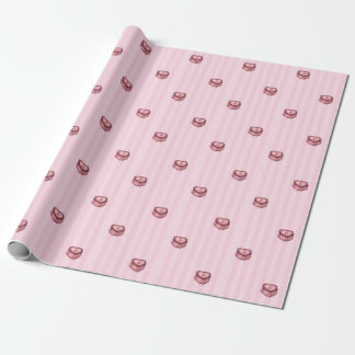 Papel De Presente Coquette Heart Birthday Cake