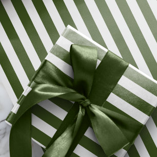 Papel De Presente Cor branca verde de faixa #325513