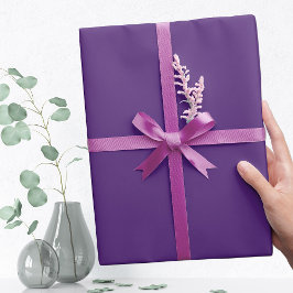 Papel De Presente Cor da Tendência Roxo