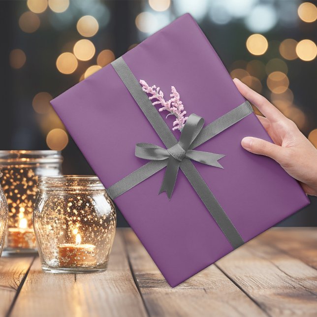 Papel De Presente Cor da Tendência Roxo Médio (Criador carregado)