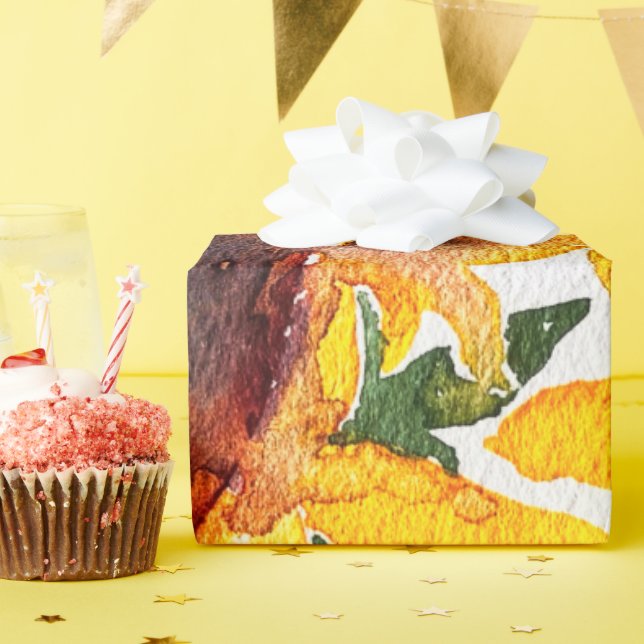 Papel De Presente cor d'água brilhante fabulosa de girassol 50 (Festa de aniversário)