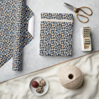 Cor de Água Padrão do Leopardo Azul Na moda modern