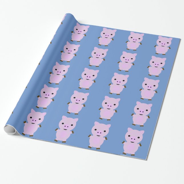 Papel De Presente Cor-de-rosa (Desenrolado)