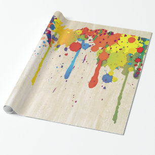 Papel De Presente COR FUNNY SPLASH II + seu backgr. & ideias