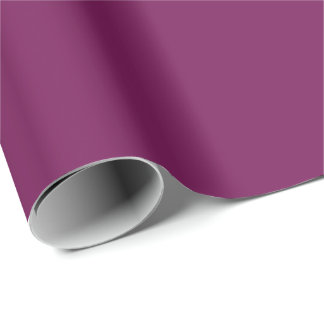 Papel De Presente Cor Plum Profunda Cor Sólida Elegante