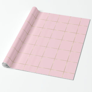Papel De Presente Cor rosa-rosa-Design do-chic brilhante Glamor com