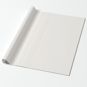 Papel De Presente Cor Sólida Branco Floral Cremoso