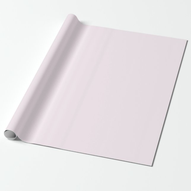 Papel De Presente Cor Sólida Branco Rosado Pálido Pastel (Desenrolado)