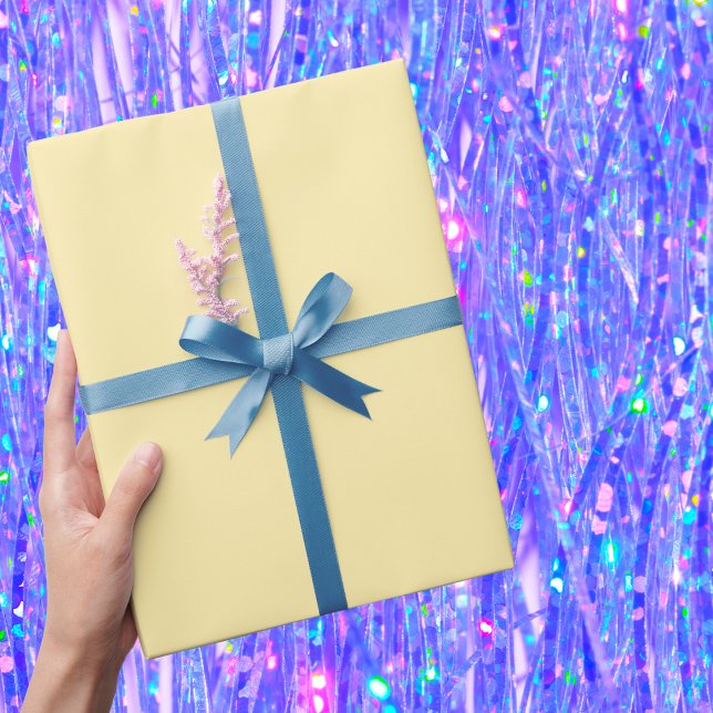 Papel De Presente Cor Sólida Buttercreme (Criador carregado)