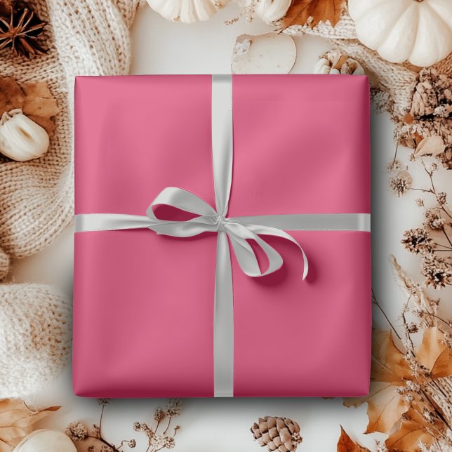 Papel De Presente Cor Sólida Cereja | Clássico | Elegante | Moderno (Criador carregado)