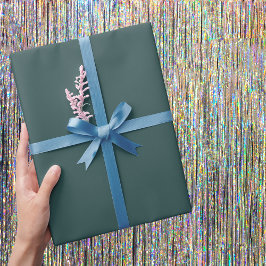 Papel De Presente Cor Sólida da Cinza Escura