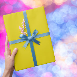 Papel De Presente Cor Sólida Da Citrina