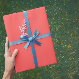 Papel De Presente Cor Sólida da Toranja