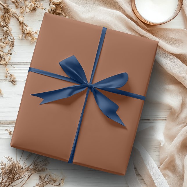 Papel De Presente Cor Sólida de Especiaria | Clássico | Elegante (Criador carregado)